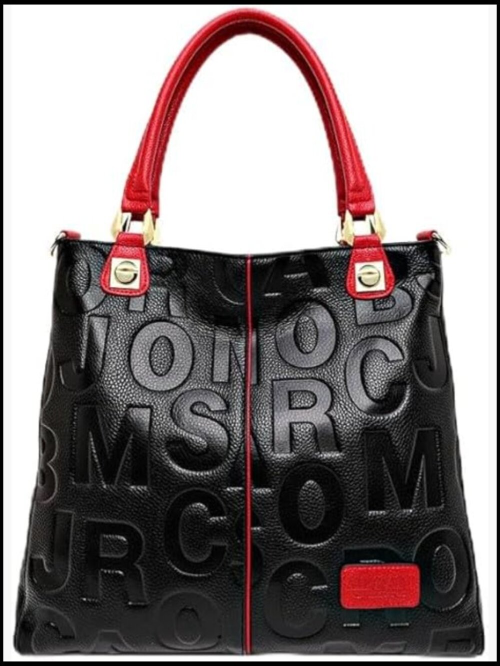 Large Capacity Cowhide Leather Bucket Shoulder Bag with Adjustable Strap